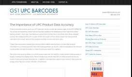 
							         UPC Product Data AccuracyGS1-US INFO - GS1 UPC								  
							    