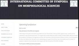 
							         UPCOMING SYMPOSIUM - ISMS								  
							    