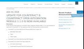
							         Update for CounterACT 8: CounterACT Open Integration ... - ForeScout								  
							    