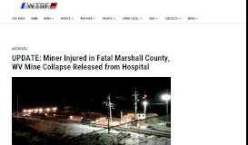 
							         UPDATE: Miner Injured in Fatal Marshall County, WV Mine Collapse ...								  
							    