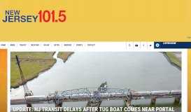 
							         Update: NJ Transit delays after tug boat comes near Portal Bridge								  
							    