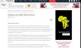 
							         Update on ICMS Web Portal - De Rebus								  
							    