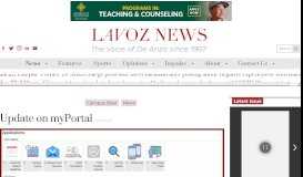 
							         Update on myPortal – La Voz News								  
							    