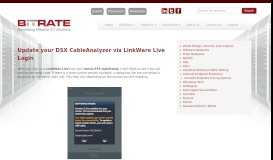 
							         Update your DSX CableAnalyzer via LinkWare Live Login ...								  
							    