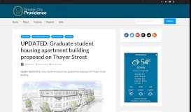 
							         UPDATED: Graduate student housing apartment building proposed on ...								  
							    
