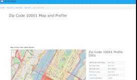 
							         Updated May 2019 - Zip Code 10001 Profile, Map and Demographics								  
							    