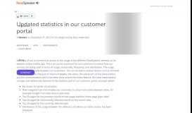 
							         Updated statistics in our customer portal - ReadSpeaker								  
							    