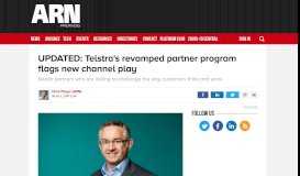
							         UPDATED: Telstra's revamped partner program flags new channel ...								  
							    