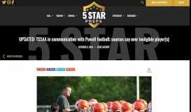 
							         UPDATED: TSSAA in communication with Powell football; sources say ...								  
							    