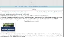 
							         [Updated] UNIMAID Admission List 2018/2019 | Check Here - South ...								  
							    