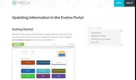 
							         Updating Information in the Evolve Portal - TRECA								  
							    