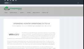
							         Upgrading vCenter Operations 5.x to 5.6 - mwpreston.net								  
							    