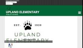 
							         Upland Elementary								  
							    
