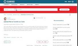 
							         Upload file to Turnitin as Tutor | Canvas LMS Community								  
							    