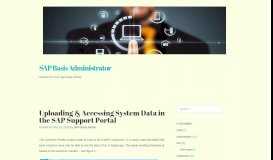 
							         Uploading & Accessing System Data in the SAP Support Portal | SAP ...								  
							    