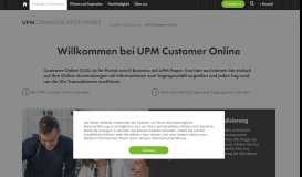 
							         UPM Customer Online | UPM Paper								  
							    