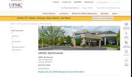 
							         UPMC Northwest Hospital | Seneca, PA - UPMC.com								  
							    