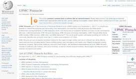 
							         UPMC Pinnacle - Wikipedia								  
							    