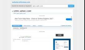 
							         upmc.apihc.com at WI. Centricity™ ShiftSelect®								  
							    