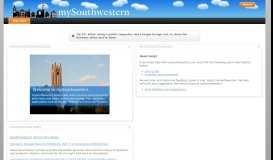 
							         uPortal: mySouthwestern Welcome								  
							    