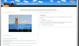 
							         uPortal: Welcome - Georgetown - Southwestern University								  
							    