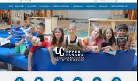 
							         Upper Canada District School Board: Home								  
							    