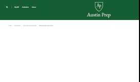 
							         Upper School Applicants - Austin Preparatory School								  
							    