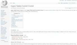 
							         Upper Valley Career Center - Wikipedia								  
							    