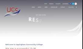 
							         Uppingham Community College: Home								  
							    
