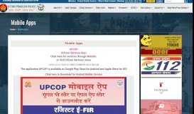 
							         uppolice.gov.in| Official Website of Uttar Pradesh Police | Mobile Apps								  
							    