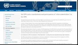 
							         UPR Non-governmental organizations and National human ... - OHCHR								  
							    