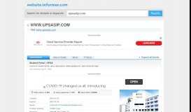 
							         upsasip.com at WI. Student Portal | UPSA - Website Informer								  
							    