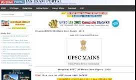 
							         UPSC IAS Mains Exam Papers - 2018 - IAS EXAM PORTAL								  
							    
