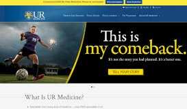 
							         UR Medicine, University of Rochester Medical Center - Rochester, NY								  
							    
