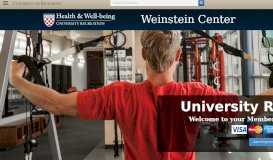 
							         UR Weinstein Center Portal								  
							    