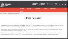 
							         Urban Response | SOHS								  
							    