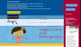 
							         Urgent Care and Emergencies - Shoreview Pediatrics								  
							    