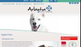 
							         Urgent Care & Emergency Referrals | Arlington Animal Hospital ...								  
							    