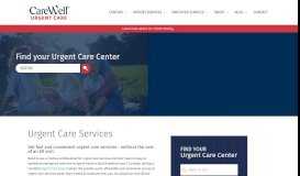 
							         Urgent Care Services | CareWell Urgent Care								  
							    