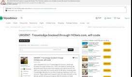 
							         URGENT- Travelodge booked through HOtels.com, wifi code - London ...								  
							    