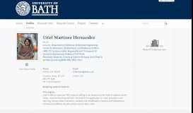 
							         Uriel Martinez Hernandez — the University of Bath's research portal								  
							    