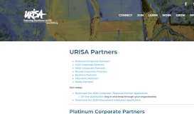 
							         URISA Partners | URISA								  
							    