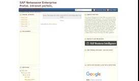 
							         URL in SAP Netweaver - SAP Netweaver Enterprise Portal, intranet ...								  
							    
