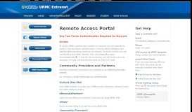 
							         URMC Remote Access (VPN) – University of Rochester Medical Center								  
							    