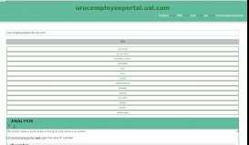 
							         Urocemployeeportal.ual.com has one IP number. The IP number is ...								  
							    
