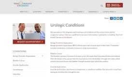 
							         Urologic Conditions | Texas Urology Specialists								  
							    