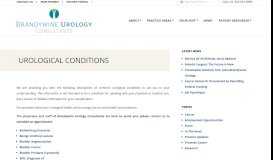 
							         UROLOGICAL CONDITIONS - Brandywine Urology Consultants								  
							    