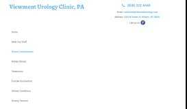 
							         Urological Problems - Hickory, NC - Viewmont Urology Clinic, PA								  
							    