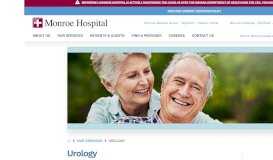 
							         Urology | Bloomington Primary Care - Monroe Hospital								  
							    