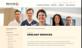 
							         Urology Patient Care Services and Procedures | Memorial Medical ...								  
							    